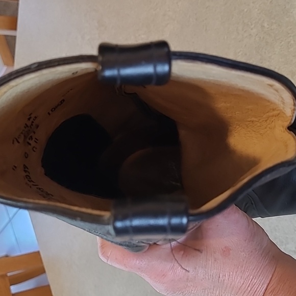 Tony Lama Men's 10.5D Style C 1912 Black Leather Cowboy boots - Picture 15 of 16